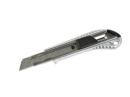 Nożyk do tapet z ostrzem łamanym 18x0,5mm GEKO aluminiowy