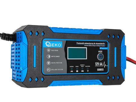Prostownik automatyczny do akumulatorów z funkcją naprawy 12V 8A