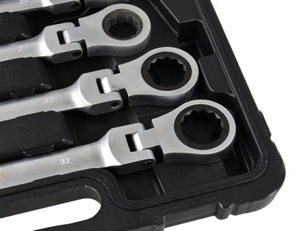 Komplet 12el. kluczy łamanych z grzechotką 8-32mm KELTIN