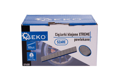 Ciężarki klejone XTREME powlekane szare 12x5g – zestaw 100 pasków (6kg) (4)