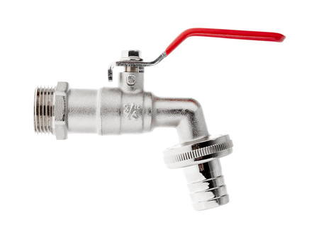 Zestaw – kran 3/4" z wyjściem na GZ 3/4" + wtyk na wąż 3/4" – mauser