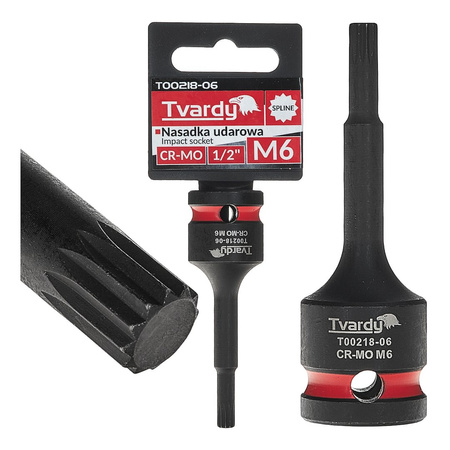 WYTRZYMAŁA NASADKA UDAROWA TRZPIENIOWA TORX T40 1/2” CR-MO TVARDY