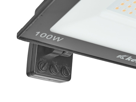 Naświetlacz LED 100W z czujnikiem ruchu – barwa biała ciepła 2700K (10)