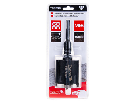 Otwornica diamentowa segmentowa turbo 68mm SDS Plus (20)