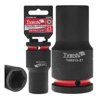 WYTRZYMAŁA NASADKA UDAROWA DŁUGA 3/4" 21mm CR-MO TVARDY