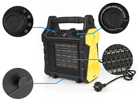 Nagrzewnica elektryczna ceramiczna - grzejnik 3KW (1)
