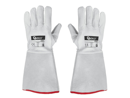 SKÓRZANE RĘKAWICE SPAWALNICZE RĘKAWICZKI ROBOCZE DO SPAWANIA KOZIA SKÓRA