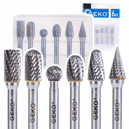 Zestaw frezów trzpieniowych do metalu 6mm 6el. (20/40)