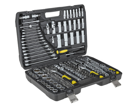 Komplet kluczy nasadowych 216el. 1/4", 3/8" & 1/2"