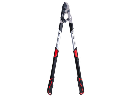 Sekator teleskopowy do gałęzi z przekładnią i ostrzem mijającym 730-970mm 65Mn PTFE