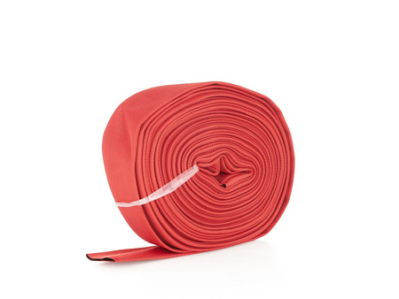 Wąż parciany czerwony /strażak/ 2" 30m (bez końcówek) (5)