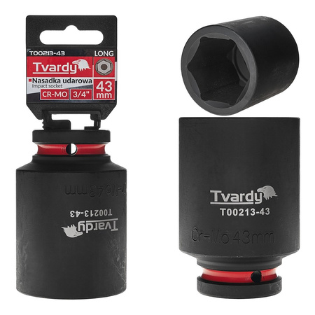 WYTRZYMAŁA NASADKA UDAROWA DŁUGA 3/4" 43mm CR-MO TVARDY