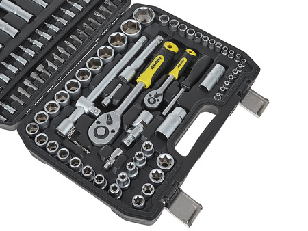 Komplet kluczy nasadowych 108el. 1/4" & 1/2"