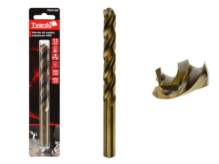 Wiertło do metalu kobaltowe HSS M35 13 mm