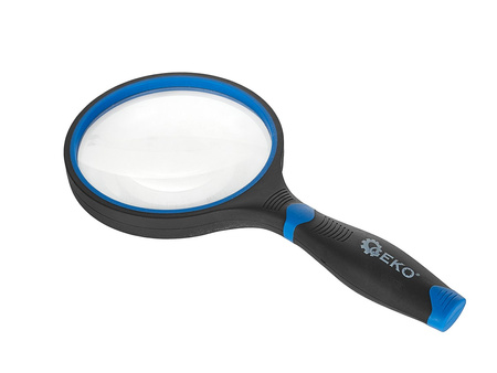 Lupa – szkło powiększające z gumowaną rączką 100mm 3x (72)