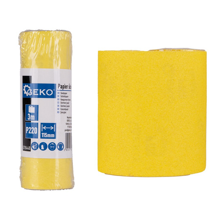 Papier ścierny – rolka 115mm x 3m P220 (100)