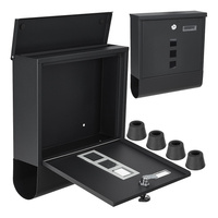 Skrzynka na listy 34x30,7x10cm /Czarna