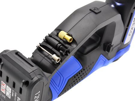 Kompresor bezprzewodowy akumulatorowy 12V LCD 150PSI