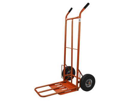 Wózek transportowy 250kg 400x300mm (wysuwany podest) pomarańczowy