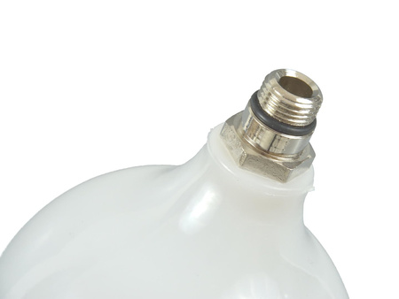 Zbiornik plastikowy do pistoletu lakierierniczego 600cc, gwint zewnętrzny
