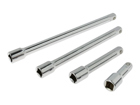 4el.zestaw przedłużek 1/2" 70 mm / 120 mm / 200 mm / 245 mm GEKO PROFI