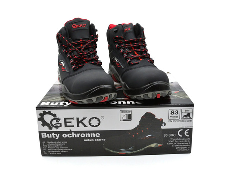 Buty ochronne model nr 9 nubuk czarne S3 SRC - r. 40 (10)
