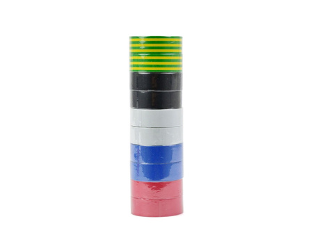Taśma izolacyjna kolorowa 19mm x 0,13mm x 10m - zestaw 10 szt. (50)
