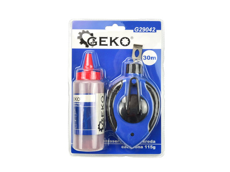 Sznurek traserski  30m + kreda czerwona 115g (12/48)