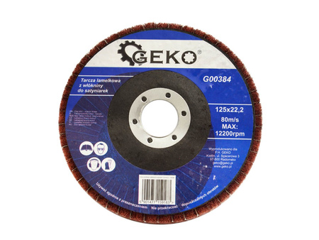 Tarcza lamelkowa z włókniny do satyniarek 125mmx22.2