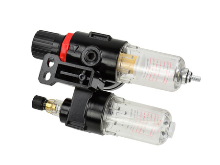 Reduktor z filtrem powietrza + odwadniacz 1/4"