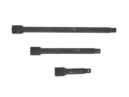 Zestaw przedłużek udarowych 1/4" 3/8" 1/2" CrV 9szt. (15)