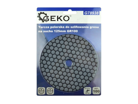 Tarcza polerska do szlifowania gresu na sucho 125mm GR100 (5/25/250)