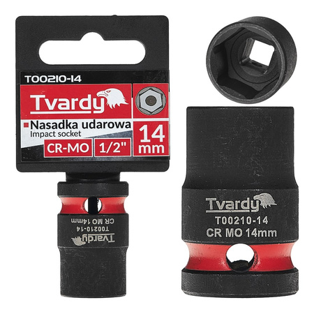 WYTRZYMAŁA NASADKA UDAROWA KRÓTKA 1/2" 14mm CR-MO TVARDY