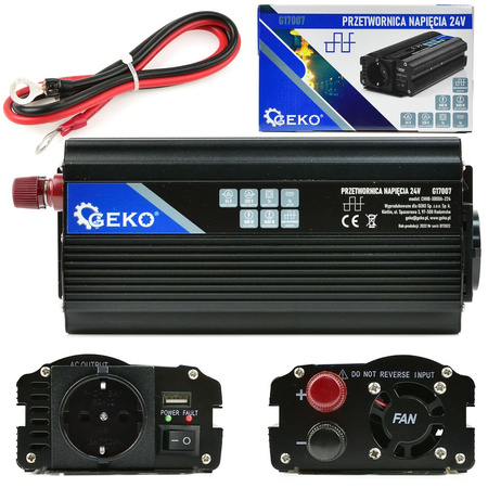 Samochodowa przetwornica napięcia 24V/230V 800W/1600W