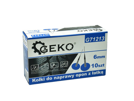 Kołki do naprawy opon z łatką 6mm 10szt. (48)
