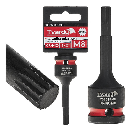 WYTRZYMAŁA NASADKA UDAROWA TRZPIENIOWA TORX T45 1/2” CR-MO TVARDY