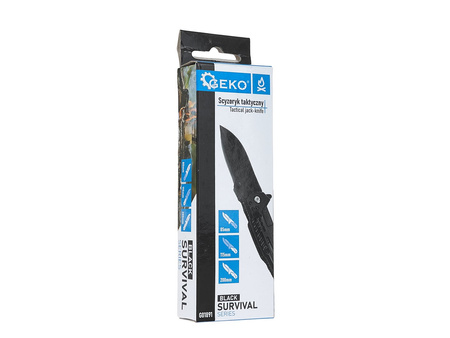 Scyzoryk taktyczny 200/85mm BLACK SURVIVAL SERIES (12/72)