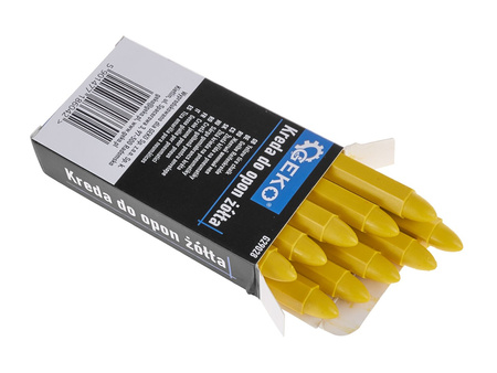 Kreda wodoodporna do opon żółta 12x110mm – zestaw 10szt. (12/120)