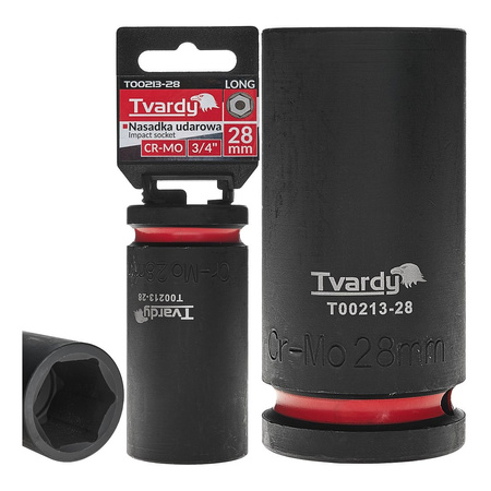 WYTRZYMAŁA NASADKA UDAROWA DŁUGA 3/4" 28mm CR-MO TVARDY