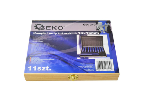 Komplet noży tokarskich 11szt. 16x16mm