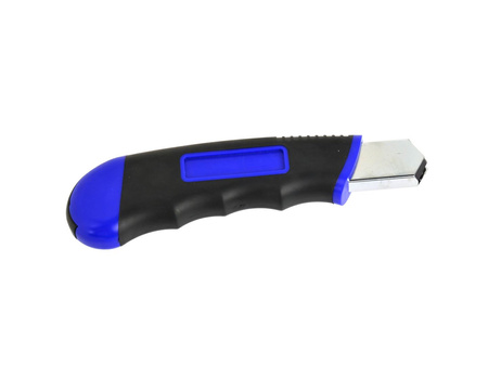Nożyk do tapet z ostrzem łamanym 18x0,5mm, 6 ostrzy Softgrip GEKO