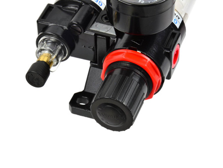 Reduktor z filtrem powietrza + odwadniacz 1/4"