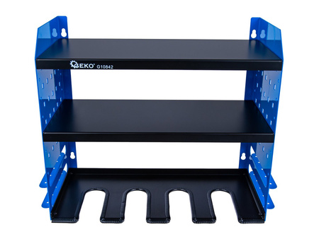 Metalowa 4-gniazdowa półka na elektronarzędzia