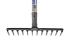 Grabie metalowe 12-zębne oprawione z trzonkiem 130cm