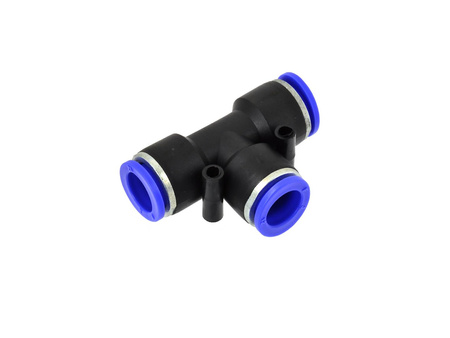 Trójnik wtykowy T do węża PU/PE 12 mm