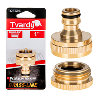 Przyłącze na kran 1" z redukcją 3/4" BRASS-LINE (10/80)