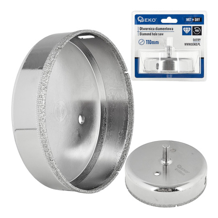 WIERTŁO KORONOWE DIAMENTOWE DO PŁYTEK GRESU 110MM