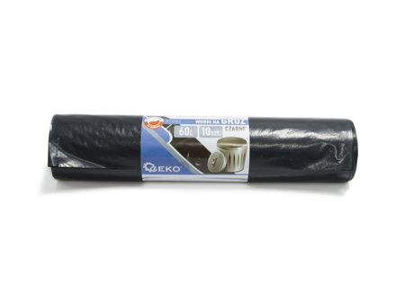 Worki na śmieci GRUZ 60L (rolka 10szt) - czarne (12)