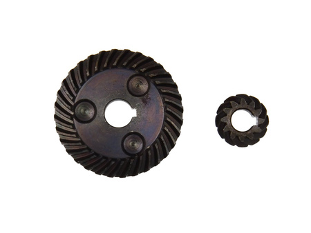 Przekładnia zębata szlifierki 115mm karaś 8 mm, duże 10/46,5 mm Z=12/32