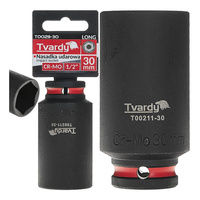 WYTRZYMAŁA NASADKA UDAROWA DŁUGA 1/2" 30mm CR-MO TVARDY